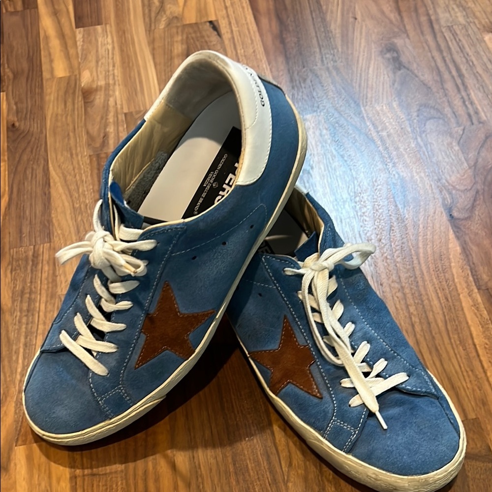 Golden Goose Blue Men's Shoes Size 43